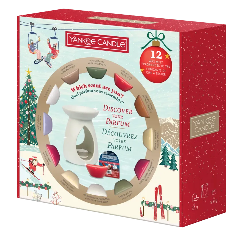 12 Wachsmelts & Duftlampe Geschenkset Weihnachten 2025